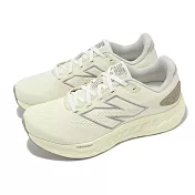 New Balance NB 慢跑鞋 Fresh Foam 680 V8 D 女鞋 寬楦 米 灰 緩衝 針織 運動鞋 W680RC8-D