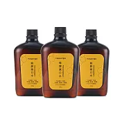 Healer醫樂頂級巴西綠蜂膠漱口水500ml-3瓶(無酒精/無香精/無色素)