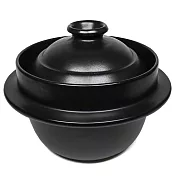 福介商店 日本土鍋 萬古燒 黑釉 4合炊飯鍋