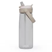 【美國 CamelBak】710ml Podium保冷噴射水瓶- 晶透白