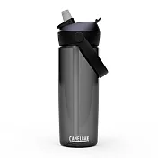 【美國 CamelBak】600ml Flip Straw多水吸管水瓶RENEW- 炭黑