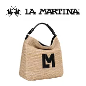 【LA MARTINA】限量2折 頂級編織手提包肩背包 LMBA01787T 全新專櫃展示品(黑標)