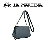 【LA MARTINA】限量2折 頂級皮革肩背包側背包 LMBA01823P 全新專櫃展示品(淡藍色)