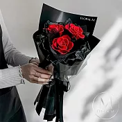 【Floral M】法式浪漫紅玫瑰永生花束