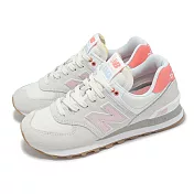 New Balance NB 休閒鞋 574 女鞋 鏡灰 玫瑰砂糖 粉紅 復古 麂皮 WL574IPK-B