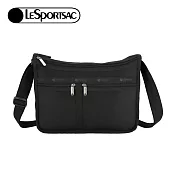 LeSportsac 2025夏季新品 Deluxe Everyday Bag 奢華斜背包(7507) RO86永恒黑