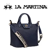 【LA MARTINA】限量2折 頂級大容量手提包肩背包 LMBA01867P 全新專櫃展示品(深藍色)