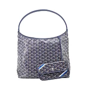 GOYARD Boheme Hobo肩背包- 海軍藍(藍白紋)