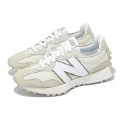 New Balance NB 休閒鞋 327 男鞋 女鞋 灰狼 亞麻 麂皮 復古 U327GPB-D 22.5cm BEIGE/WHITE