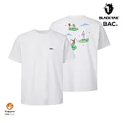 BLACKYAK BACK PACKING圖騰短袖上衣 XXS 白色