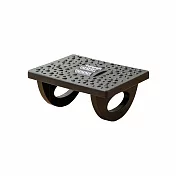 JIAGO 辦公室滾輪按摩腳踏板(防翹腳/防翹二郎腿/擱腳凳/墊腳凳) 黑色