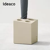 【日本ideaco】mini cube 砂岩4孔雨傘架- 米棕