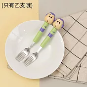【迪士尼 Disney】迪士尼大頭公仔餐具 兒童餐具 巴斯叉子