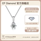 【CF 鑽飾】項鍊《六爪水滴》莫桑鑽(1克拉 鑽墜)