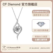 【CF 鑽飾】項鍊《一見傾城》莫桑鑽(1克拉 鑽墜)