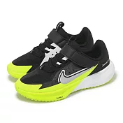 Nike 慢跑鞋 Sonic Fly PS 中童 黑 綠 魔鬼氈 運動鞋 FZ0016-002