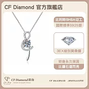 【CF 鑽飾】項鍊《璀璨音符》莫桑鑽(1克拉 鑽墜)