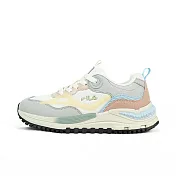 Fila Overlap [5-J347Y-756] 女 休閒鞋 運動鞋 慢跑鞋 低筒 透氣 復古 灰粉