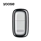 【 yoose 有色】MINI NOSE TRIMMER 全合金隨身電動鼻毛修剪器 銀色
