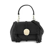 Chloe Penelope 小羊皮迷你流蘇手提/肩背包 黑色