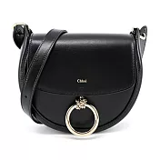 Chloe 新款Arlen 小牛皮翻蓋小號肩背/斜背包- 黑色