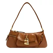 Chloe The 99粒面牛皮肩背包- 棕色
