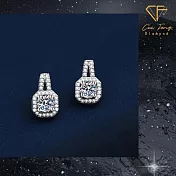 【CF鑽飾】耳環《癡迷》莫桑鑽 1克拉 耳釘 耳針