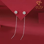 【CF鑽飾】耳環《扉凡》莫桑鑽 1克拉 耳釘 耳針