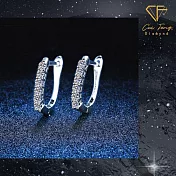 【CF鑽飾】耳環《邂逅》莫桑鑽 小鑽造型款 耳針