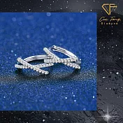 【CF鑽飾】耳環《相遇》莫桑鑽 小鑽造型款 耳針