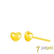 【Just Gold 鎮金店】金戀 黃金耳環 (網路限定)
