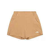 The North Face 女 ZERHYR PULL- ON SHORT 防潑水 休閒短褲-NF0A87VQLK5 XL 卡其色