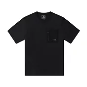 The North Face M S/S HYBRID POCKET TEE 男短袖上衣-NF0A8C7TJK3 3XL 黑色