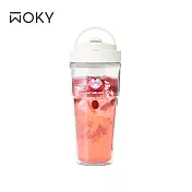 【WOKY X 三麗鷗】[●●]渾圓杯-ECOZEN® 880ml 美樂蒂-甜美心語(橡白)