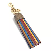 COACH 皮革流蘇彩色吊飾