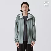 ADISI 男超涼感防曬印花外套 AJ2511053 灰林綠 (M-2XL) M 灰林綠