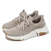 Skechers 慢跑鞋 Bobs Sparrow Flex Slip-Ins 女鞋 棕 白 膠底 厚底 緩衝 運動 117628TPE