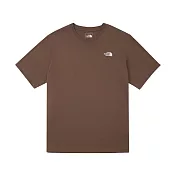 The North Face 男女 RLX CORE SMALL LOGO 短袖上衣-NF0A8DEV1OI L 棕色