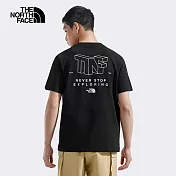The North Face U REG LOGO TWIST SS 男女短袖上衣-NF0A8EYAJK3 L 黑色