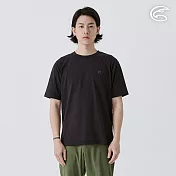 ADISI 男彈性乾爽快排上衣 AL2511062 黑色 (S-3XL) S 黑色