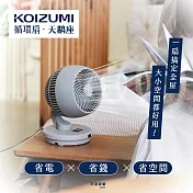 日本KOIZUMI 鵝頸颶風循環扇(天鵝座) 灰色
