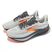Brooks 慢跑鞋 Ghost 17 4E 男鞋 超寬楦 灰 橘 魔鬼系列 緩衝 避震 運動鞋 1104424E048
