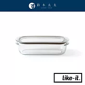 【LIKE-IT】耐冷熱清透密封萬用保鮮盒 520ml 共2色- 透白 | 鈴木太太公司貨