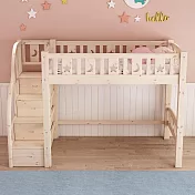 【HABABY】兒童高架床 直腿-階梯款 標準單人-100床型