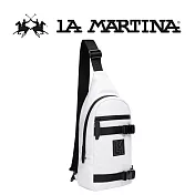 【LA MARTINA】限量2折 頂級運動斜肩包 LMBO01846T 全新專櫃展示品(白色)