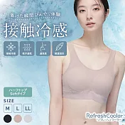 日本華歌爾LECIEN-Refresh Cooler 灰色 涼感速乾 背心內衣 起床伸展第一選擇-13082065 M 灰色