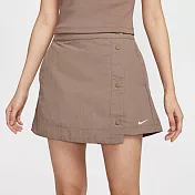 NIKE AS W NSW ESSNTL WVN MR 3” SKO 女休閒短褲-HM6980214 M 棕色