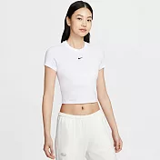 NIKE AS W NSW NK CHLL KNT CRP 女短袖上衣-HF9539101 L 白色