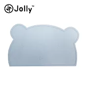 英國《Jolly》兒童矽膠防滑餐墊-熊熊 藍