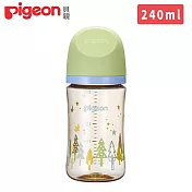 日本《Pigeon 貝親》第三代母乳實感PPSU奶瓶240ml 森林星空